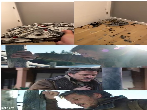 I feel the pain | image tagged in lego star wars,the last of us | made w/ Imgflip meme maker