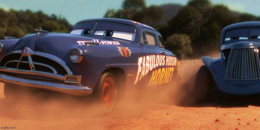 My new template. Use it to show something winning over something else. | image tagged in doc hudson passing river scott | made w/ Imgflip meme maker