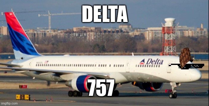 DELTA DRIP OMG | DELTA; 757 | image tagged in drip,airplane | made w/ Imgflip meme maker