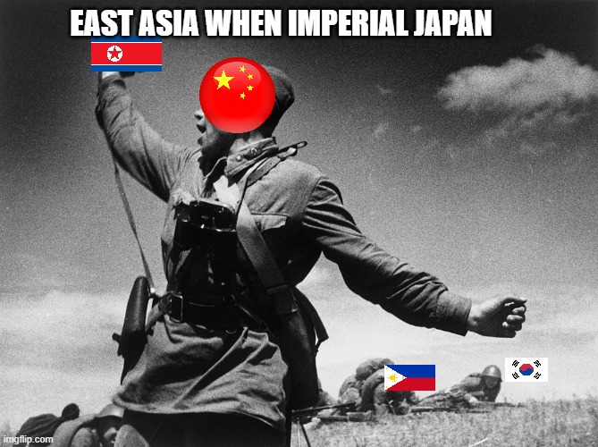 ww2 in asia | EAST ASIA WHEN IMPERIAL JAPAN | image tagged in kombat ww2 photo | made w/ Imgflip meme maker