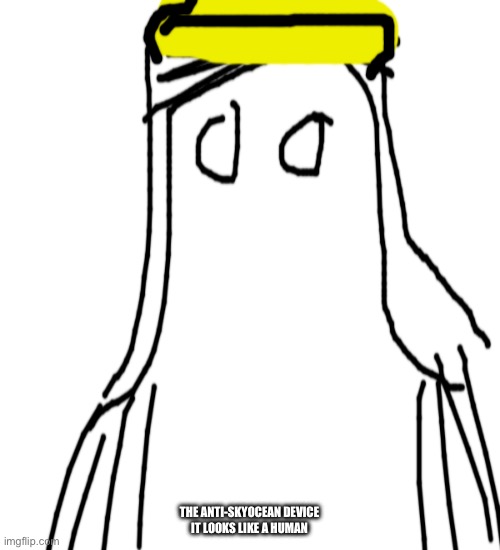 THE ANTI-SKYOCEAN DEVICE
IT LOOKS LIKE A HUMAN | made w/ Imgflip meme maker