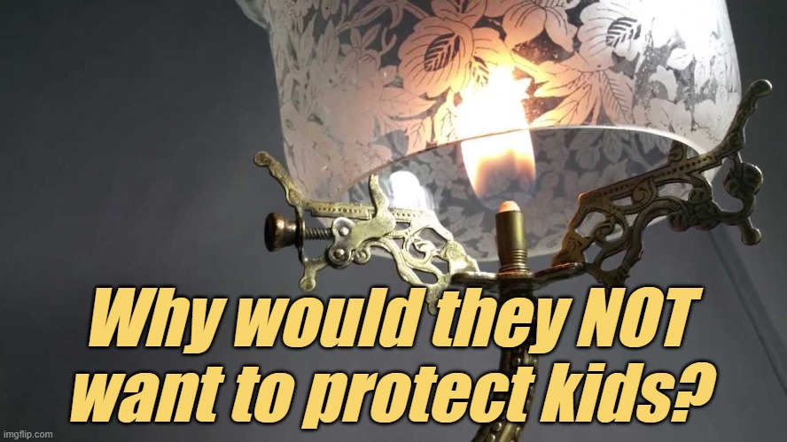 gas Light | Why would they NOT want to protect kids? | image tagged in gas light | made w/ Imgflip meme maker