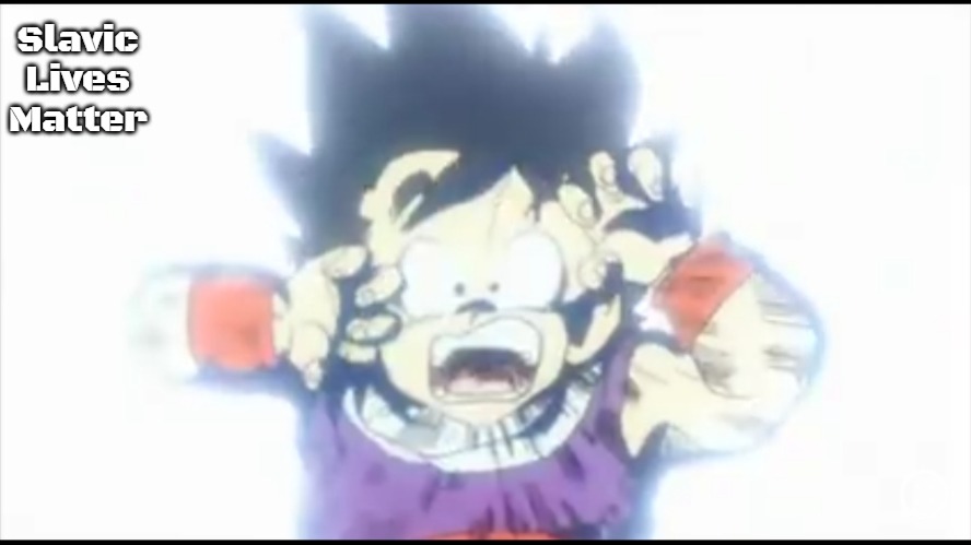 Kid Gohan | Slavic Lives Matter | image tagged in kid gohan,slavic | made w/ Imgflip meme maker