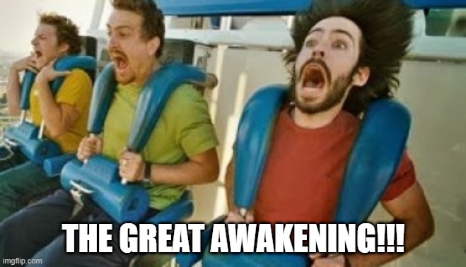 THE GREAT AWAKENING!!! | image tagged in the great awakening | made w/ Imgflip meme maker