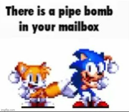 There is a pipebomb in your mailbox | image tagged in there is a pipebomb in your mailbox | made w/ Imgflip meme maker