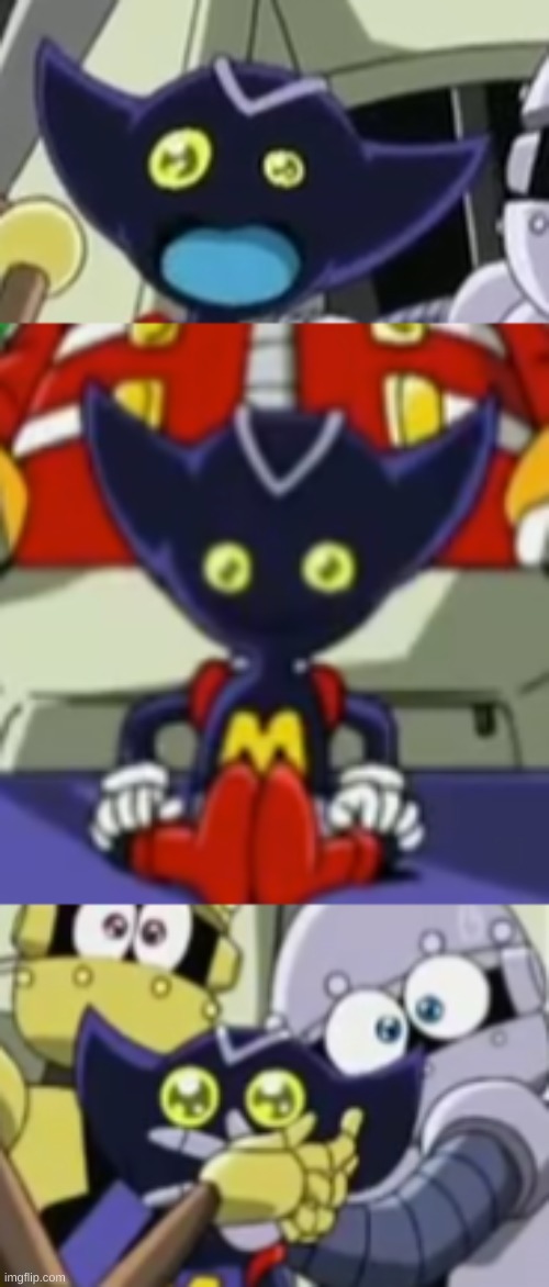 beast thing | image tagged in bokkun sitting | made w/ Imgflip meme maker