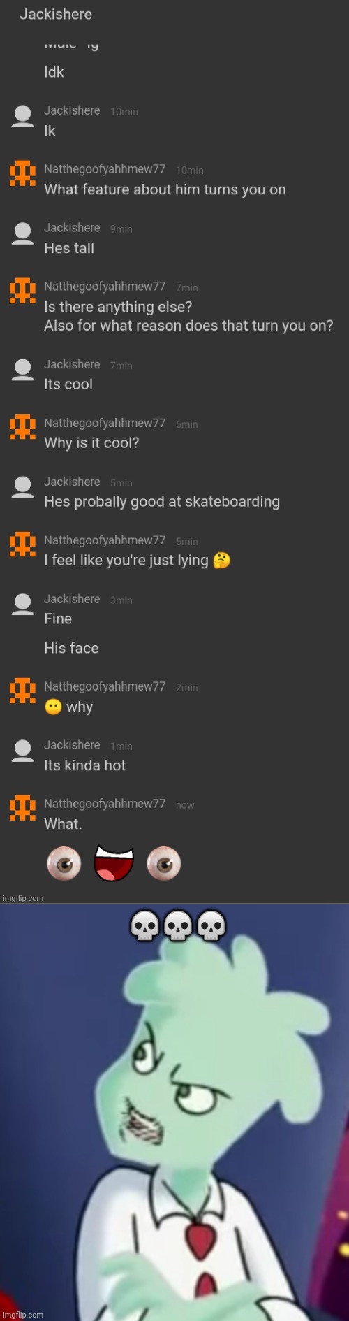 Uhm wha :( | 💀💀💀 | made w/ Imgflip meme maker