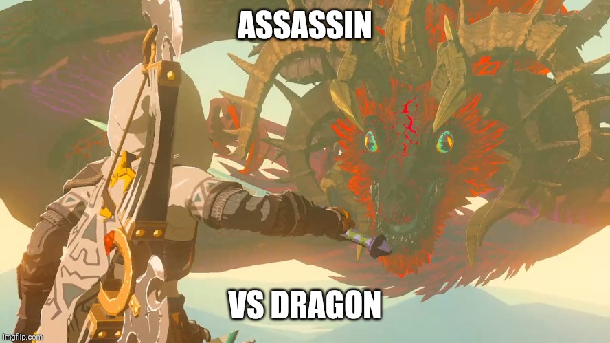 ASSASSIN VS DRAGON | made w/ Imgflip meme maker