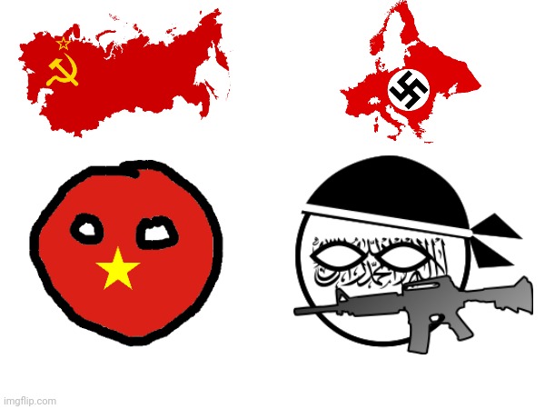 which country is the strongest that is impossible to invade? | image tagged in vietnam,afghanistan,nazi,soviet | made w/ Imgflip meme maker