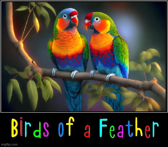 The Inspiration of Color | image tagged in vince vance,birds,parrots,memes,birds of a feather,macaw | made w/ Imgflip meme maker