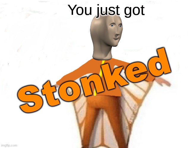 You just got Stonked | You just got; Stonked | image tagged in you just got vectored blank | made w/ Imgflip meme maker