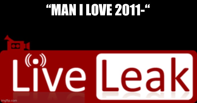 “why is this guy chopping off heads” | “MAN I LOVE 2011-“ | image tagged in liveleak | made w/ Imgflip meme maker