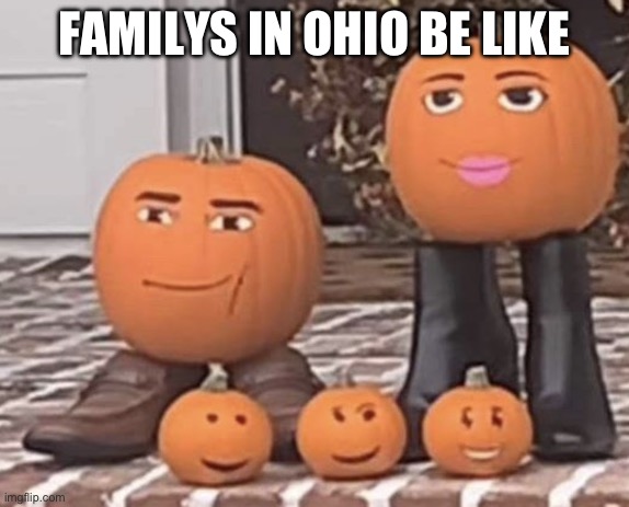 Pumpkins with Roblox faces | FAMILYS IN OHIO BE LIKE | made w/ Imgflip meme maker