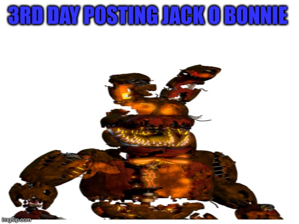 Jack o bonnie | 3RD DAY POSTING JACK O BONNIE | image tagged in fnaf,bonnie | made w/ Imgflip meme maker