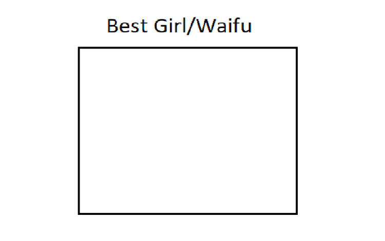 best girl/waifu Blank Meme Template