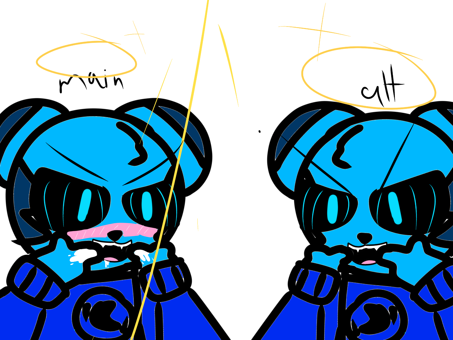 Me and my alt Blank Meme Template