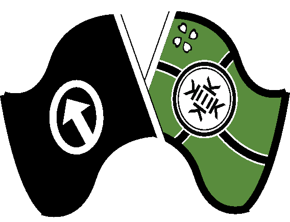 AMT & Kekistan Crossed Flags Blank Meme Template