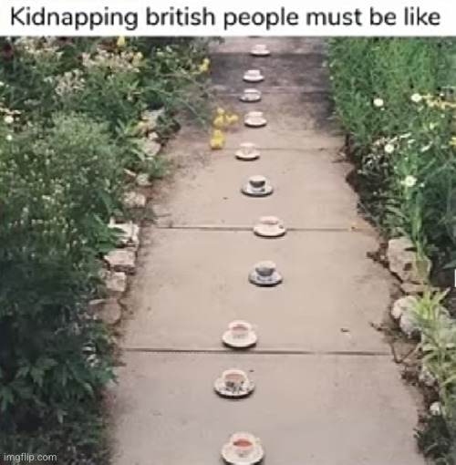 works every time | image tagged in british,tea,funny,gullible,england,tea time | made w/ Imgflip meme maker