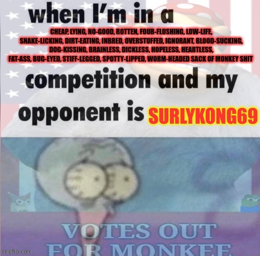 Surlykong Lore | image tagged in surlykong,69,lore,christmas vacation,stop it get some help | made w/ Imgflip meme maker