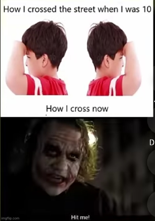 *not looking* he better stop...hope they stop.... *in hospital* wish he stopped... | image tagged in street,kids,so true,the joker,batman,cars | made w/ Imgflip meme maker