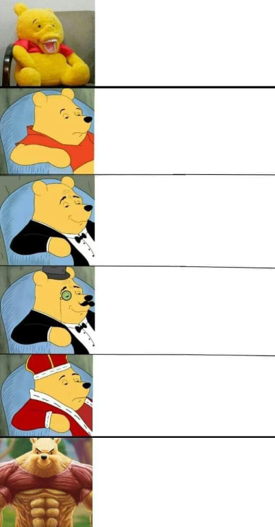 Winnie The Pooh 6 Blank Meme Template