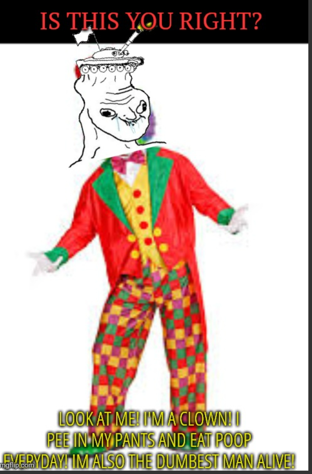 Dumb dumb clown bozo Blank Meme Template