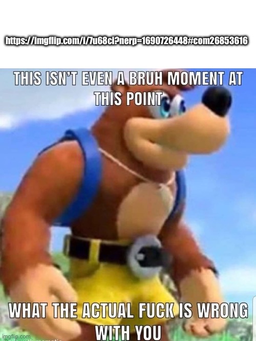 this isn't even a bruh moment at this point | https://imgflip.com/i/7u68ci?nerp=1690726448#com26853616 | image tagged in this isn't even a bruh moment at this point | made w/ Imgflip meme maker