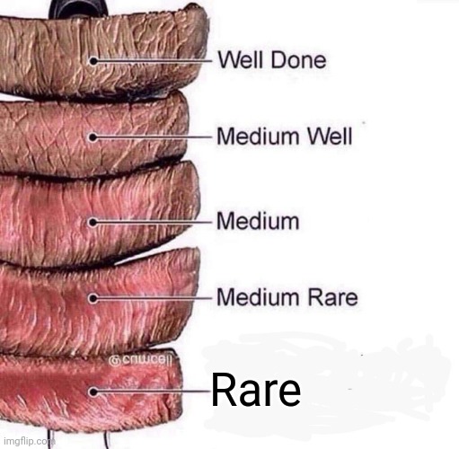 Really rare | Rare | image tagged in really rare,antimeme | made w/ Imgflip meme maker