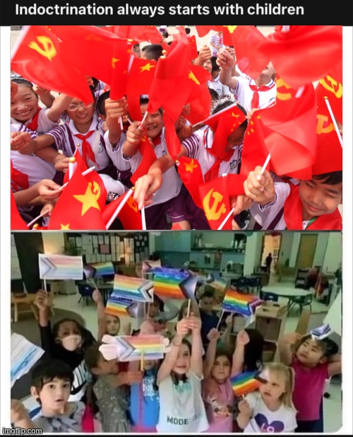 Commie Kids | image tagged in communism,lgbtq,indoctrination | made w/ Imgflip meme maker