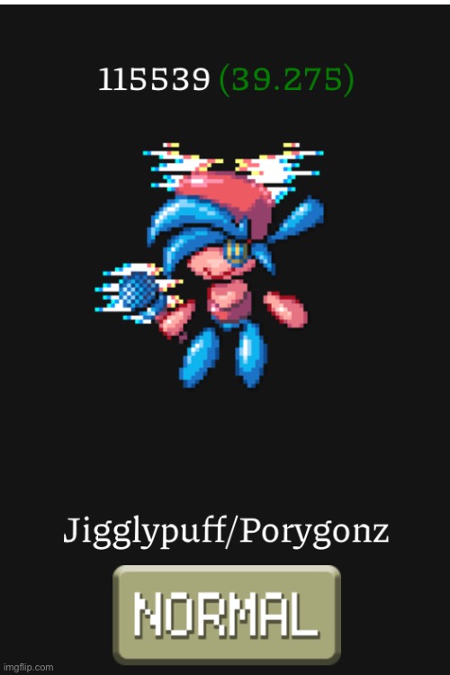I literally fused PorygonZ with Jigglypuff and got Boyfriend! | image tagged in fusion,pokemon,fnf | made w/ Imgflip meme maker