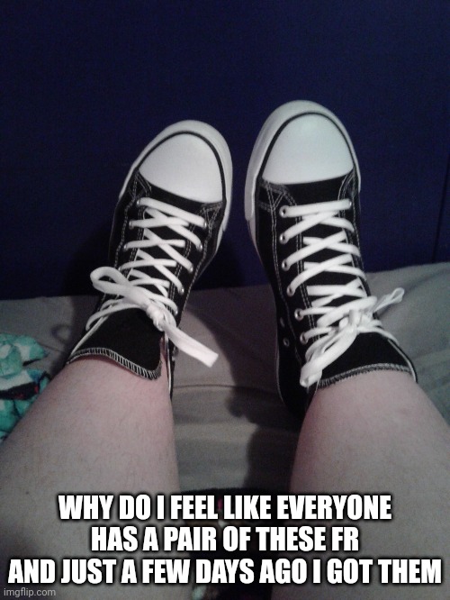 Fr Fr | WHY DO I FEEL LIKE EVERYONE HAS A PAIR OF THESE FR AND JUST A FEW DAYS AGO I GOT THEM | made w/ Imgflip meme maker