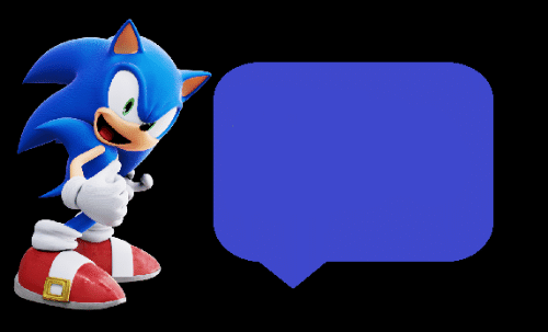 High Quality Sonic says Blank Meme Template