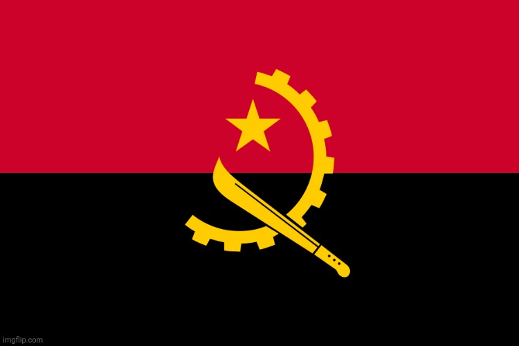 Angola Flag | image tagged in angola flag | made w/ Imgflip meme maker