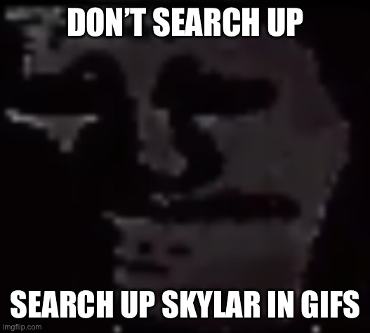 I was just trying to find the “I am not in danger” template ☠️ | DON’T SEARCH UP; SEARCH UP SKYLAR IN GIFS | image tagged in trollge | made w/ Imgflip meme maker