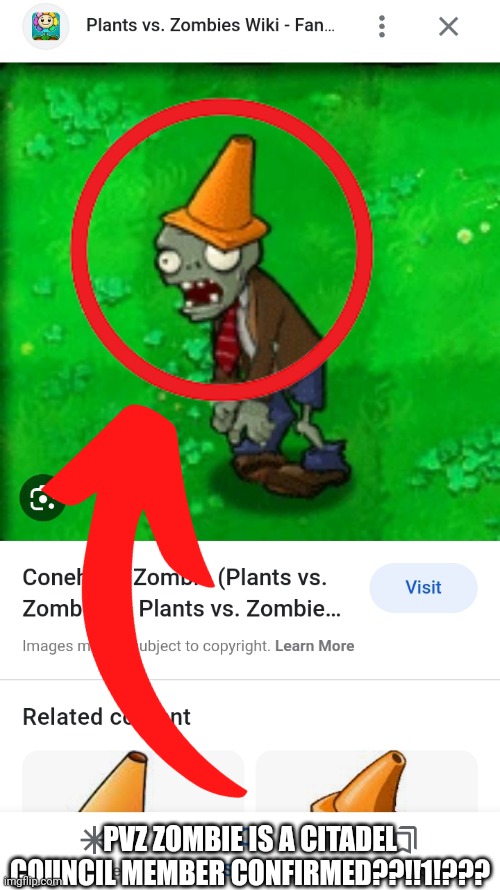 Real | PVZ ZOMBIE IS A CITADEL COUNCIL MEMBER CONFIRMED??!!1!??? | made w/ Imgflip meme maker