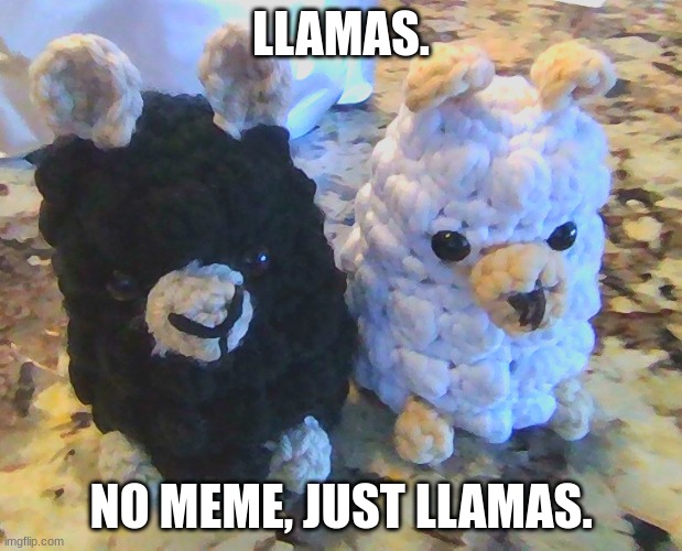 I crochet them : ) | LLAMAS. NO MEME, JUST LLAMAS. | image tagged in crochet,llama | made w/ Imgflip meme maker