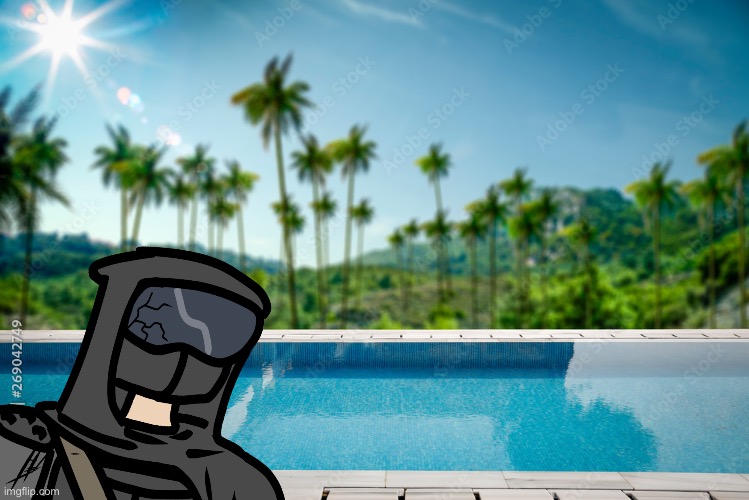 I’m bored, so I’m gonna start an rp. He invited your oc to a normal, nondescript pool party. With no ulterior motive. /srs | made w/ Imgflip meme maker