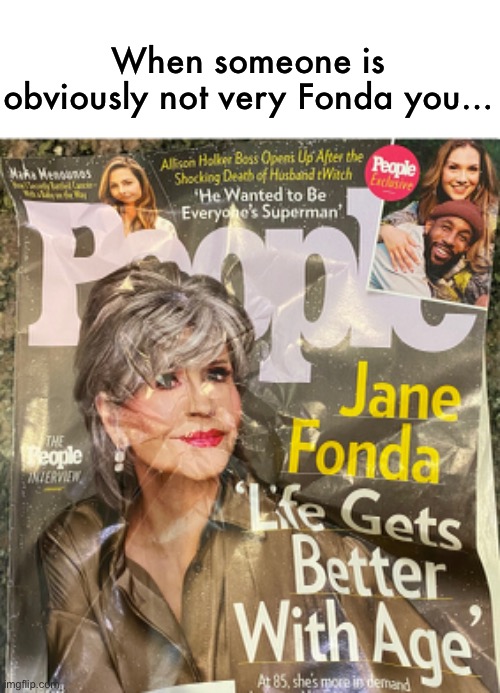 wrinkle, wrinkle, little star | When someone is obviously not very Fonda you… | image tagged in funny,meme,jane fonda,i did not do it | made w/ Imgflip meme maker