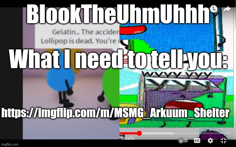 Use this strea. in case an arkuum happens and you(An MSMG addict) need your shitposts. | https://imgflip.com/m/MSMG_Arkuum_Shelter | image tagged in book | made w/ Imgflip meme maker