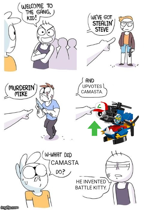 Only a fool will get the wrong colors! | UPVOTES CAMASTA. CAMASTA; HE INVENTED BATTLE KITTY. | image tagged in what did x do,mixels,battle kitty,memes,funny | made w/ Imgflip meme maker