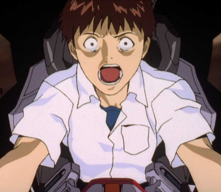 High Quality Shinji Screaming Blank Meme Template