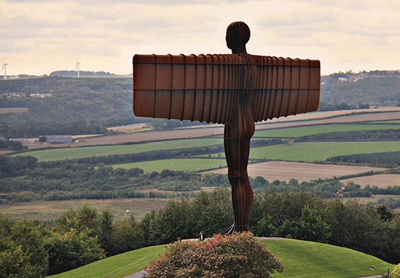Angel of the north Blank Meme Template