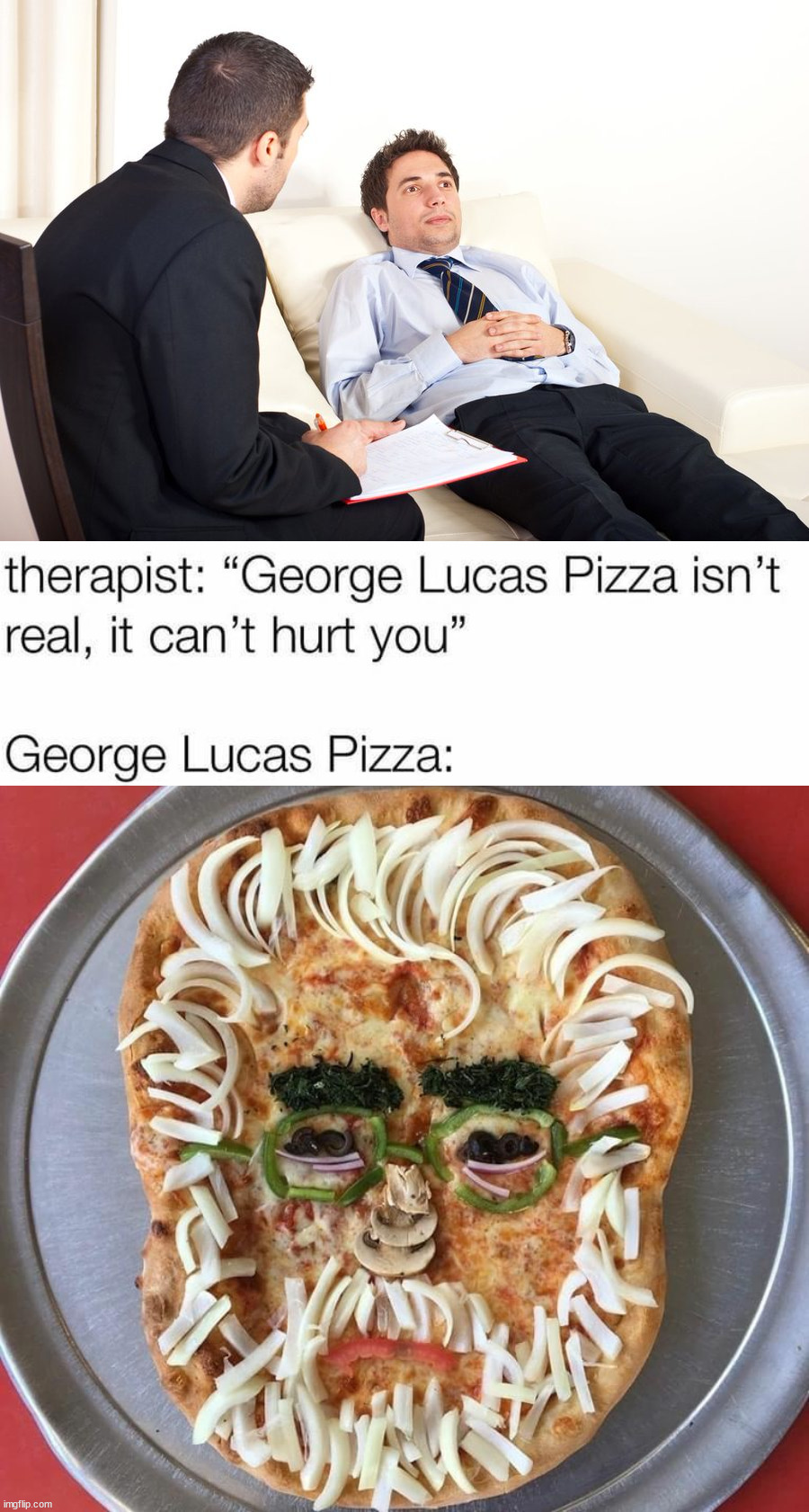image tagged in therapist couch,george lucas,star wars | made w/ Imgflip meme maker