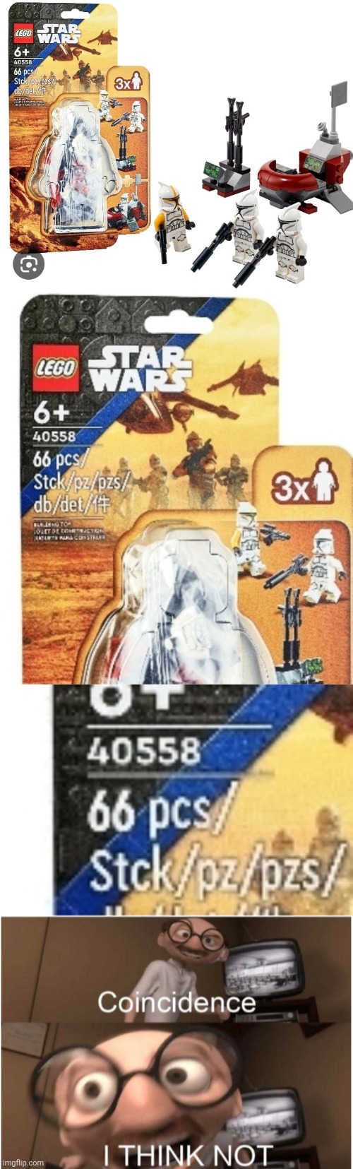 66 pieces | image tagged in coincidence i think not,order 66,lego,star wars,lego star wars,execute order 66 | made w/ Imgflip meme maker