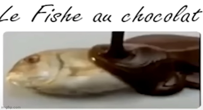 le fishe au chocolat | image tagged in disgusting | made w/ Imgflip meme maker