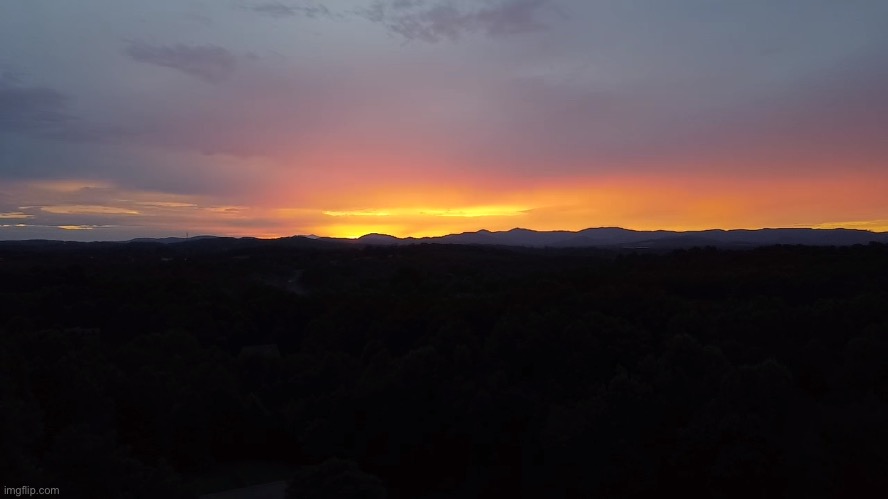 Sunset in Taylorsville, NC | made w/ Imgflip meme maker