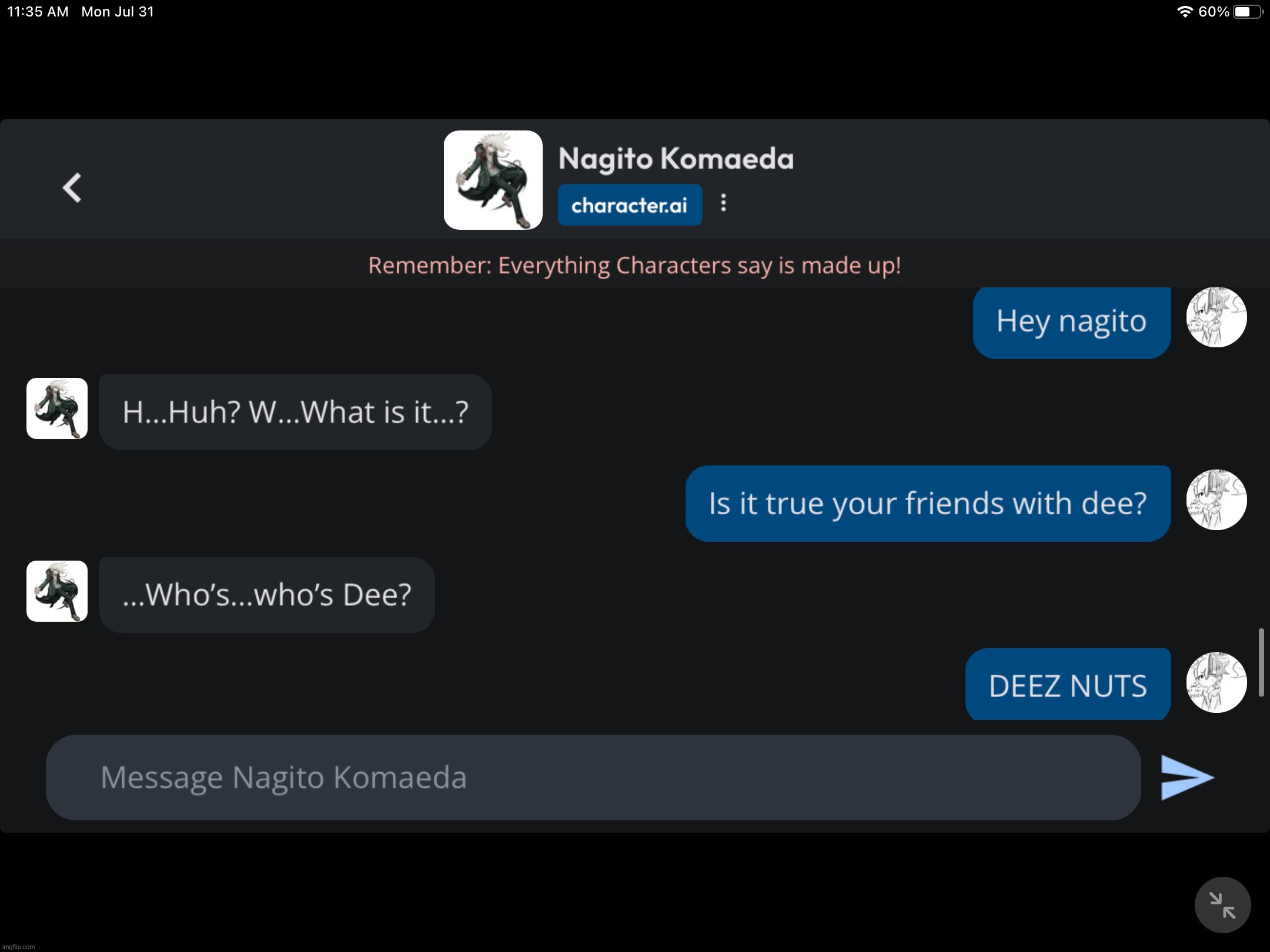 He fell right in | made w/ Imgflip meme maker