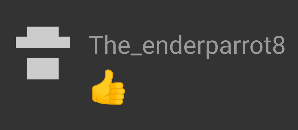 The_enderparrot8 thumbs up Blank Meme Template