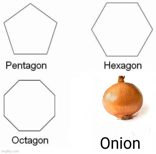 Onion | Onion | image tagged in memes,pentagon hexagon octagon | made w/ Imgflip meme maker