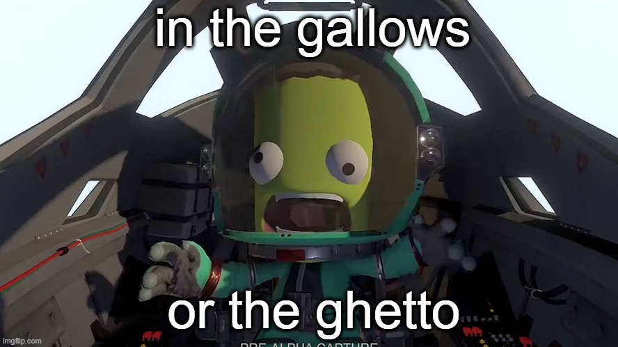 chads might understand | in the gallows; or the ghetto | image tagged in kerbal panic | made w/ Imgflip meme maker